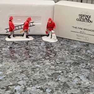 Department 56, The Fire Brigade, set of two